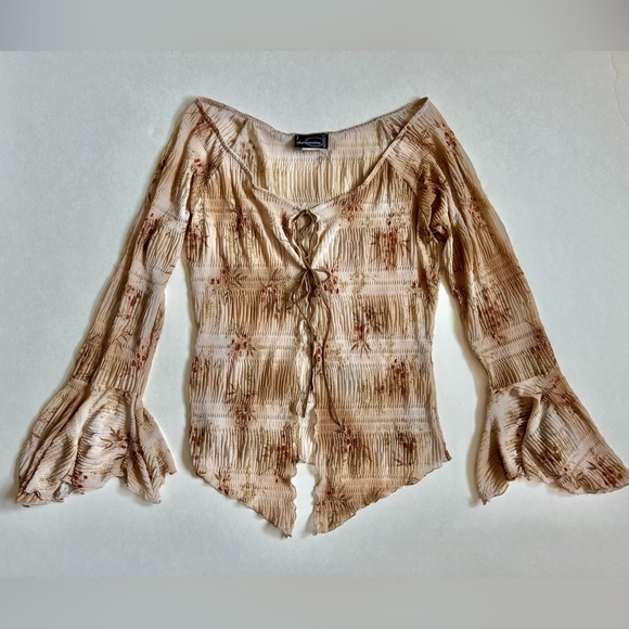 Vintage Y2K Dynamite Tie-Front Top - Picture 5 of 10